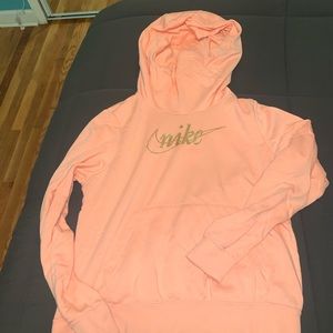 Pink Nike hoodie